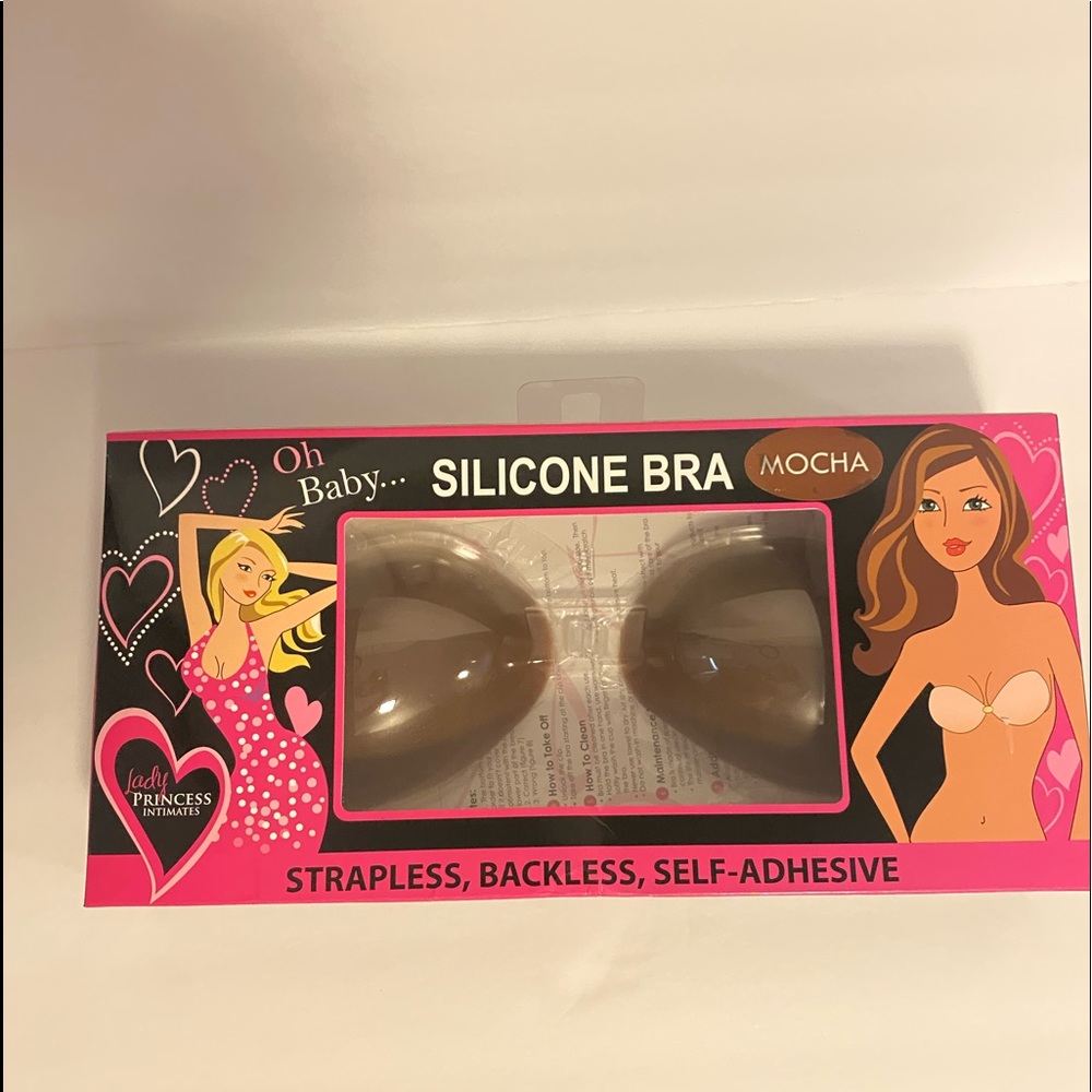 Lady princess intimates silicone self-adhesive bra B cup